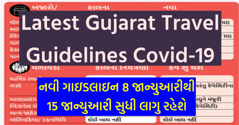 gujarat travel guidelines today