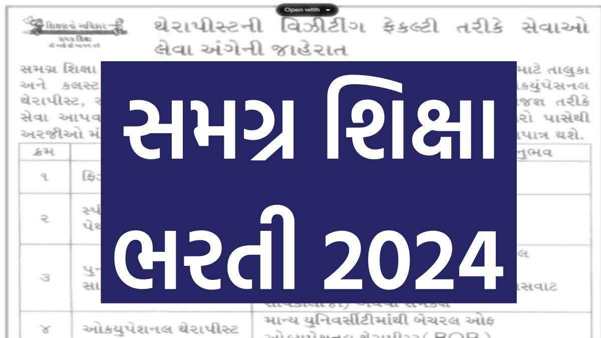 Samagra Shiksha Recruitment 2024 | Notification, Last Date ...